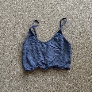 Anthropologie Indigo Textured Top